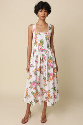 Rosalie Floral Cross-back Maxi Dress