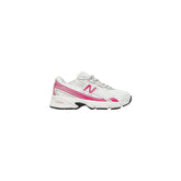 Image 1 : Baskets New Balance 740 femme blanc fuchsia avec logo N rose, vue de profil — Delvale