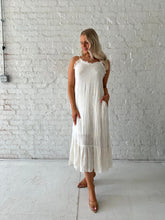 Alara Cream Embroidered Midi Dress