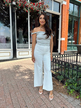 Arie Grey Twist Off Shoulder Top