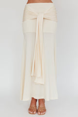 Night Market Hip Tie Maxi Skirt Butter