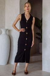 Leona Twist Lock Midi Dress
