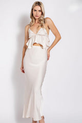 Elizabeth Satin skirt