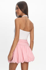 Dandy Bubble Mini Skirt Pink