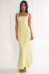 Elowra Bow Bust Maxi Dress Butter