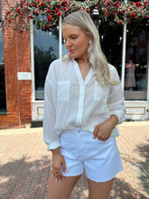 MaryKate White Button Down Shirt