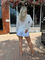 MaryKate White Button Down Shirt
