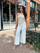 Noa Cream Wide Leg Jeans
