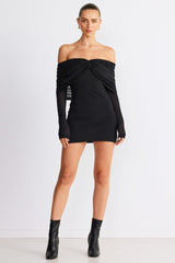 SNDYS Madrid Mini Dress Black
