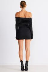 SNDYS Madrid Mini Dress Black