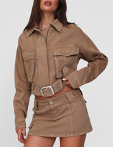 ZELIE JACKET - NEUTRAL : SANDBLAST : WASHED TAN
