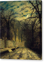 A Moonlit Street - Canvas Print