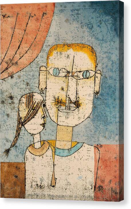 Adam and Little Eve - Canvas Print