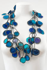 Annemieke Broenink Ink Fabric Necklace Turquoise