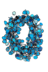 Annemieke Broenink Ink Fabric Necklace Turquoise