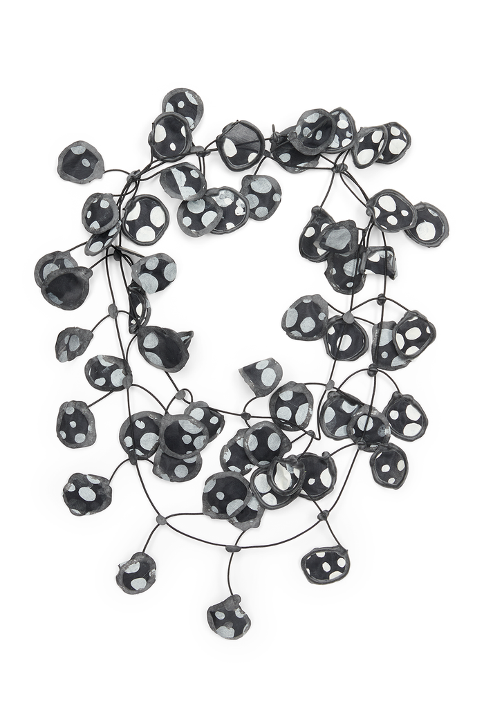 Annemieke Broenink Polka Dot Necklace B/W Black
