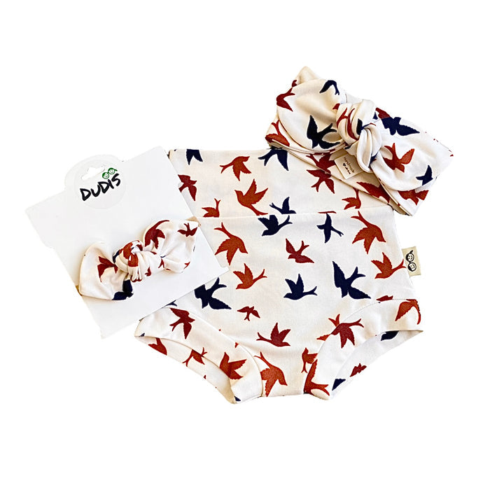 Autumn Birds Bummies and/or Headbands