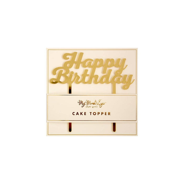 Basic Happy Birthday
Cake Topper