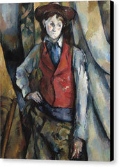 Boy in a Red Waistcoat - Canvas Print