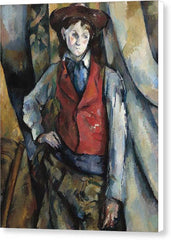 Boy in a Red Waistcoat - Canvas Print