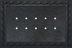 Briarwood Lane Outdoor Rubber Doormat Tray Floral Design
