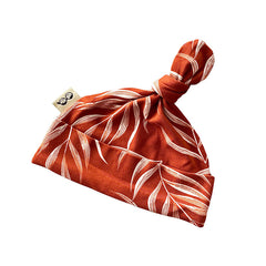 Burnt Orange Pampas Leaves Leggings and/or Knot Beanie