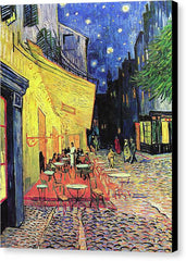 Cafe Terrace at Night - Canvas Print