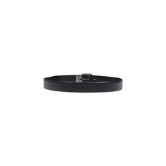 Image 3 : Ceinture Calvin Klein homme cuir véritable noir, motif embossé intégral visible sur toute la longueur — Delvale