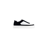Image 1 : Baskets Calvin Klein Jeans homme en cuir noir et blanc, vue de profil — Delvale