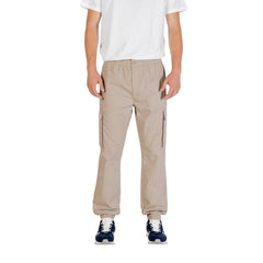 Image 1 : Pantalon homme beige Calvin Klein Jeans coupe regular avec fermeture zip — Delvale