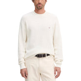 Image 1 : Pull Calvin Klein Jeans homme beige col rond manches longues — Delvale