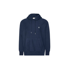 Image 1 : Sweat à capuche Calvin Klein Jeans homme bleu avec monogramme CK vue de face — Delvale