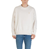 Image 1 : Sweat Calvin Klein Jeans homme blanc cassé avec monogramme CK doré, col rond moderne — Delvale