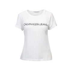 Image 4 : T-shirt Calvin Klein Jeans femme noir col rond style casual — delvale
