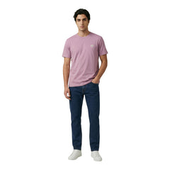 Image 2 : T-shirt Calvin Klein Jeans homme rose vue de face — Delvale