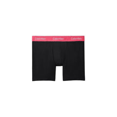 Image 3 : Lot de 3 caleçons Calvin Klein Underwear homme en coton stretch noir, superposés, vue d'ensemble — Delvale