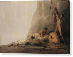 Cannibals Preparing Their Victims - Canvas Print