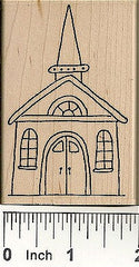 Church Rubber Stamp 2492J