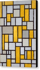 Composition with Grid No. 1 - Canvas Print