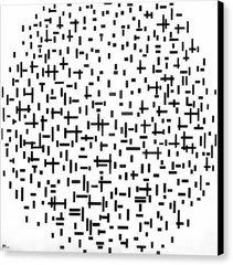 Composition with Lines - Canvas Print