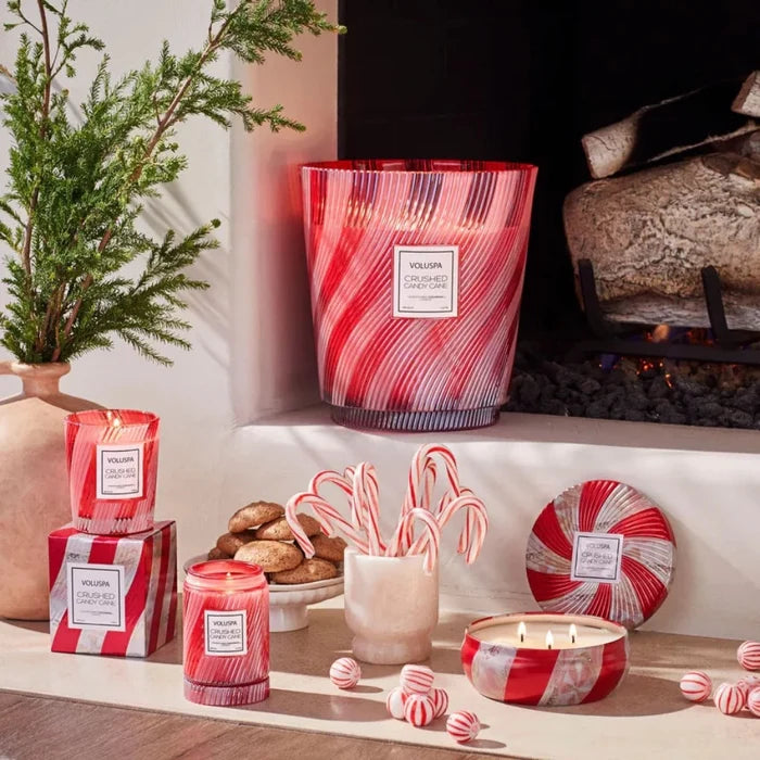 Crushed Candy Cane Candles