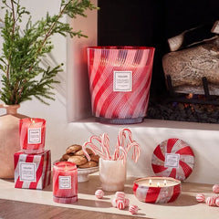 Crushed Candy Cane Candles