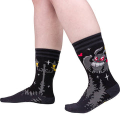 Cute Mothman Crew Socks