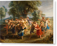 Dance of the Villagers - Canvas Print