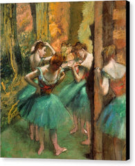 Dancers, Pink and Green - Canvas Print