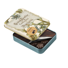 Dark Chocolate Orange Flower Leaves in Tin 72g