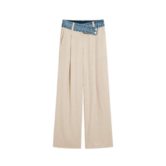 Image 3 : Vue d'ensemble pantalon femme Desigual beige style décontracté — delvale