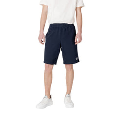 Image 1 : Bermudas Ea7 homme bleu en coton avec poches frontales — Delvale