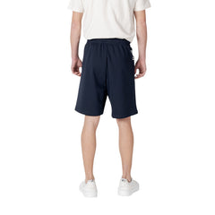 Image 2 : Détail coupe bermudas Ea7 homme bleu marine style sportif — Delvale