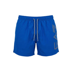 Image 3 : Détail motif imprimé maillot de bain Ea7 homme bleu polyester — Delvale